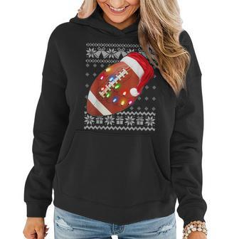 Football Christmas Ugly Christmas Sweater Women Hoodie - Seseable