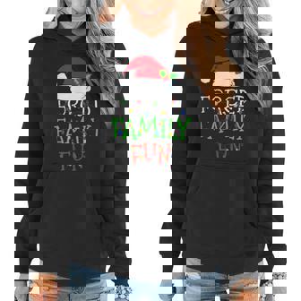 Forced Family Fun Sarcastic Christmas Pajama Family Women Hoodie - Thegiftio