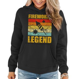 Fourth Of July Fireworks Legend Funny Independence Day 1776 Women Hoodie - Monsterry DE