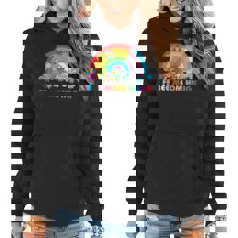 Free Mom Hugs Lgbt Pride Gay Lesbian Transgender Rainbow Women Hoodie | Mazezy