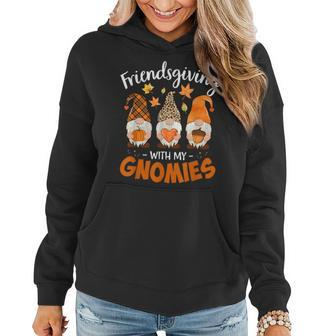 Friendsgiving With My Gnomies Thanksgiving Gnome Women Hoodie - Monsterry UK
