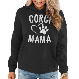 Fun Welsh Corgi Mama Pet Lover Apparel Dog Mom Women Hoodie | Mazezy