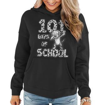 Funny 101 Days School Dabbing Dalmatian Dog 100 Days Teacher Gifts For Teacher Funny Gifts Women Hoodie | Mazezy