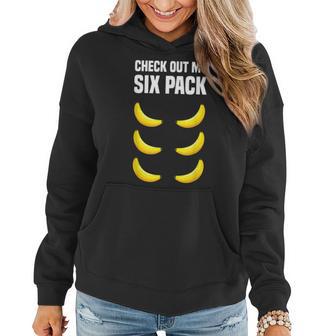 Funny Banana Six Pack Banana Lover I Love Bananas Women Hoodie - Thegiftio UK