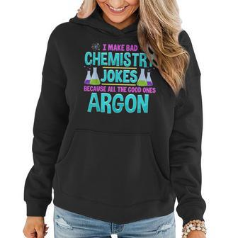 Chemistry Joke Chemist Teacher Women Hoodie | Mazezy