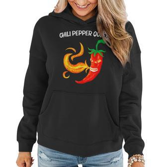 Funny Chili Pepper For Women Mom Red Spicy Flaming Jalapeno Gifts For Mom Funny Gifts Women Hoodie | Mazezy
