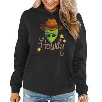Cowboy Alien Howdy Space Ufo Western Rodeo Women Hoodie - Monsterry UK