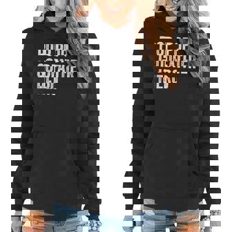 Funny Distressed Pop Pop Godfather Hero Apparel Grandpa Dad Women Hoodie | Mazezy