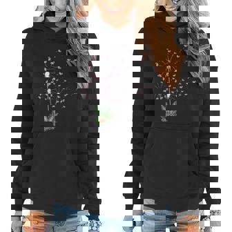 Funny Flamingo Flower Fly Dandelion Animal Lovers Women Hoodie | Mazezy