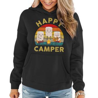 Funny Happy Cute Marshmallow Camper Bonfire Kids Women Men Women Hoodie | Mazezy