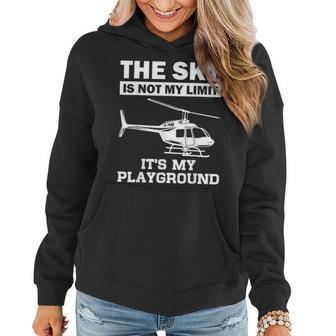 Funny Helicopter Pilot Gift For Men Women Chopper Lovers Women Hoodie | Mazezy