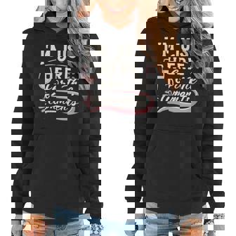 I'm Just Here For The Comments For Social Media Mavens Women Hoodie | Mazezy