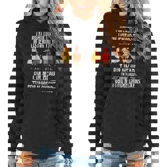 Funny In My Head Im Thinking About Getting More Chickens Women Hoodie - Thegiftio