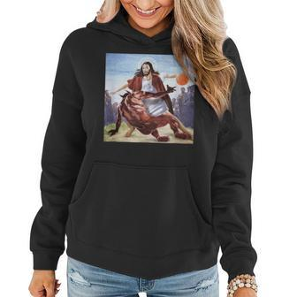 Funny Jesus Crossing Up The Devil Faith Christian Gifts Faith Funny Gifts Women Hoodie | Mazezy