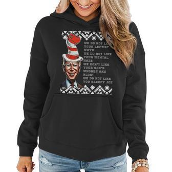 Joe Biden Christmas T Ugly Christmas Sweater Women Hoodie | Mazezy