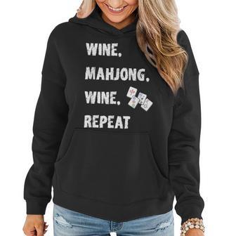 Mahjong Wine Lover Asian Game Love Mah Jong Women Hoodie - Seseable