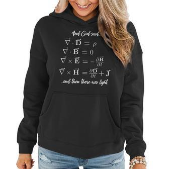 Funny Math Teacher - Religious Maxwell Equations Math Funny Gifts Women Hoodie | Mazezy