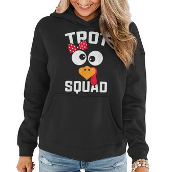 Running Turkey Trot Squad Thanksgiving For Girl Women Hoodie - Seseable