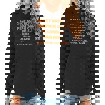 Scary Movies Pumpkin Spice Flannel You Know Fall Shit Pumpkin Women Hoodie | Mazezy