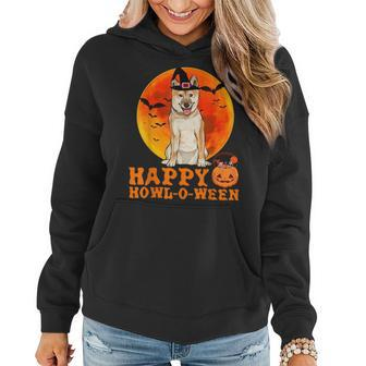 Funny Shiba Inu Dog Halloween Happy Howloween Halloween Funny Gifts Women Hoodie | Mazezy