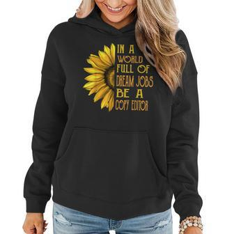 Sunflower Copy Editor Women Hoodie | Mazezy