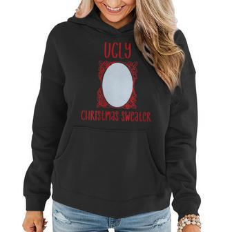 Ugly Christmas Sweater With Mirror Women Hoodie | Mazezy