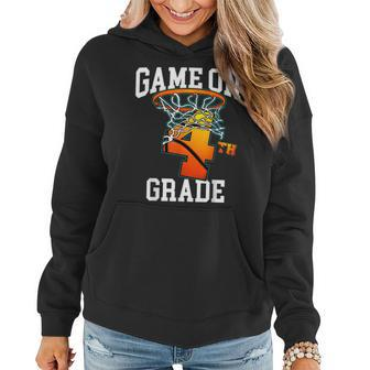 Game On 4Th Grade Basketball Back To School Student Boys Women Hoodie - Monsterry