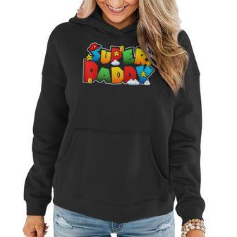 Gamer Super Daddy Funny Father Day Gifts From Wife & Kids Women Hoodie | Mazezy