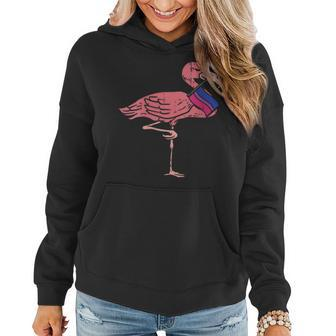 Gay Lgbt Flamingo Cute Bisexual Flag Color Bird Lover Gift Women Hoodie | Mazezy