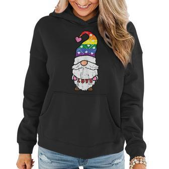 Gay Pride Gnome Love Rainbow Flag Lgbt Ally Women Men Kids Women Hoodie | Mazezy DE