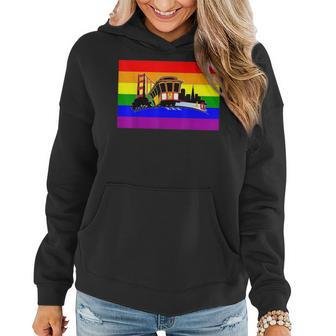Gay Pride San Francisco - Rainbow Flag Lgbt Women Hoodie | Mazezy