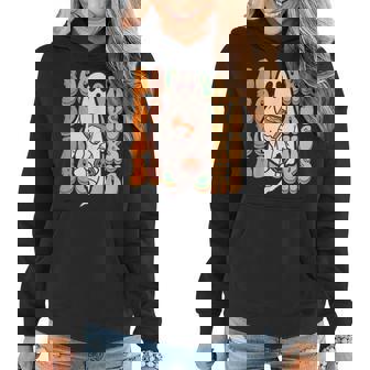 Ghost Book Reading Halloween Costume Teacher Books Lover Women Hoodie | Seseable CA