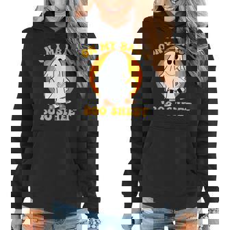 Ghost Pumpkin Spice Latte Fall Vibe Halloween Basic Latte Women Hoodie | Mazezy