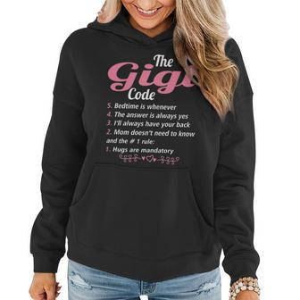 Gigi Grandma Gift The Gigi Code Women Hoodie - Seseable