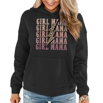 Girl Mama Cheetah Mom Lightning Bolt Gifts For Mom Funny Gifts Women Hoodie | Mazezy