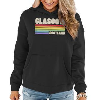Glasgow Scotland United Kingdom Rainbow Gay Pride Merch Women Hoodie | Mazezy