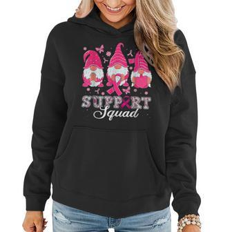 Gnome Support Squad Breast Cancer Awareness Gnomies Women Hoodie