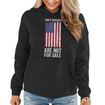 Gods Children Are Not For Sale Funny Quote Gods Children Gift For Womens Women Hoodie | Mazezy UK