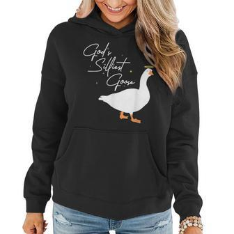 Gods Silliest Goose Geese Lovers Design For Farm Owners Women Hoodie | Mazezy UK