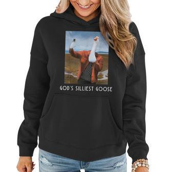 Gods Silliest Goose Selfie Women Hoodie | Mazezy
