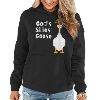 Gods Silliest Goose Silly Jester Women Hoodie | Mazezy