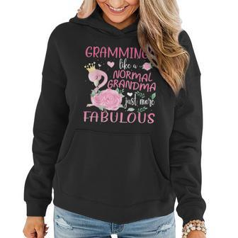 Grammingo Like A Normal Grandma Flamingo Gift For Women Women Hoodie - Thegiftio UK