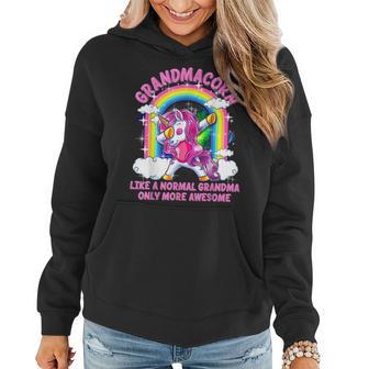 Grandmacorn Like A Normal Grandma Only More Awesome Unicorn Women Hoodie - Thegiftio UK