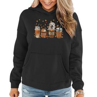 Great Pyrenees Fall Coffee Pumpkin Spice Latte Iced Autumn For Coffee Lovers Women Hoodie | Mazezy