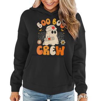 Groovy Boo Boo Crew Nurse Ghost Halloween Nursing Women Hoodie - Monsterry