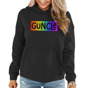 Guncle Gay Uncle Pride Rainbow Guncle Women Hoodie | Mazezy