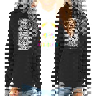 Hello 4Th Grade Messy Bun Girl Back To School First Day Women Hoodie | Mazezy
