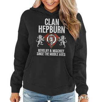 Hepburn Clan Scottish Name Coat Of Arms Tartan Family Party Gift For Womens Women Hoodie | Mazezy UK
