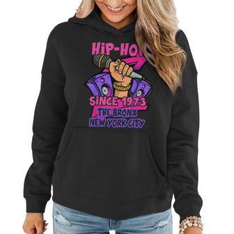 Hip-Hop 50 Years Old Since 1973 The Bronx New York City Women Hoodie - Seseable