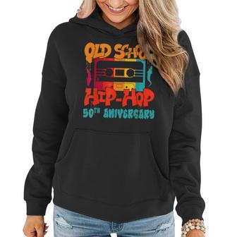 Hip Hop 50 Years Of Old School Graffiti Cassette Old School Women Hoodie - Monsterry AU